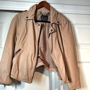 MUUBAA 3/4” sleeve leather jacket